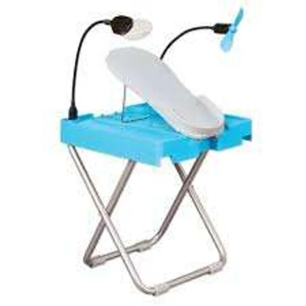 Salon Step Deluxe Pedicure Footrest‎ Teal Blue 31542 Home Spa Tool New
